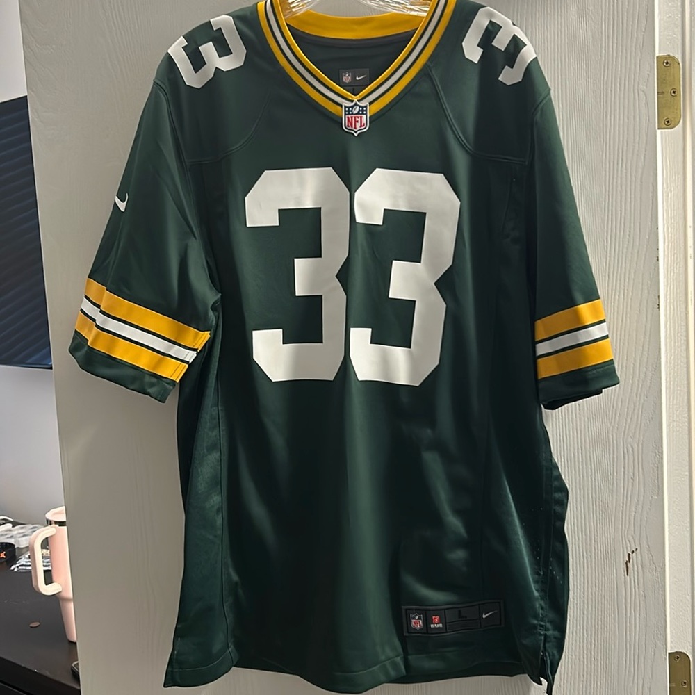 Green Bay Packers, #33 Aaron Jones Nike Game Jerseys